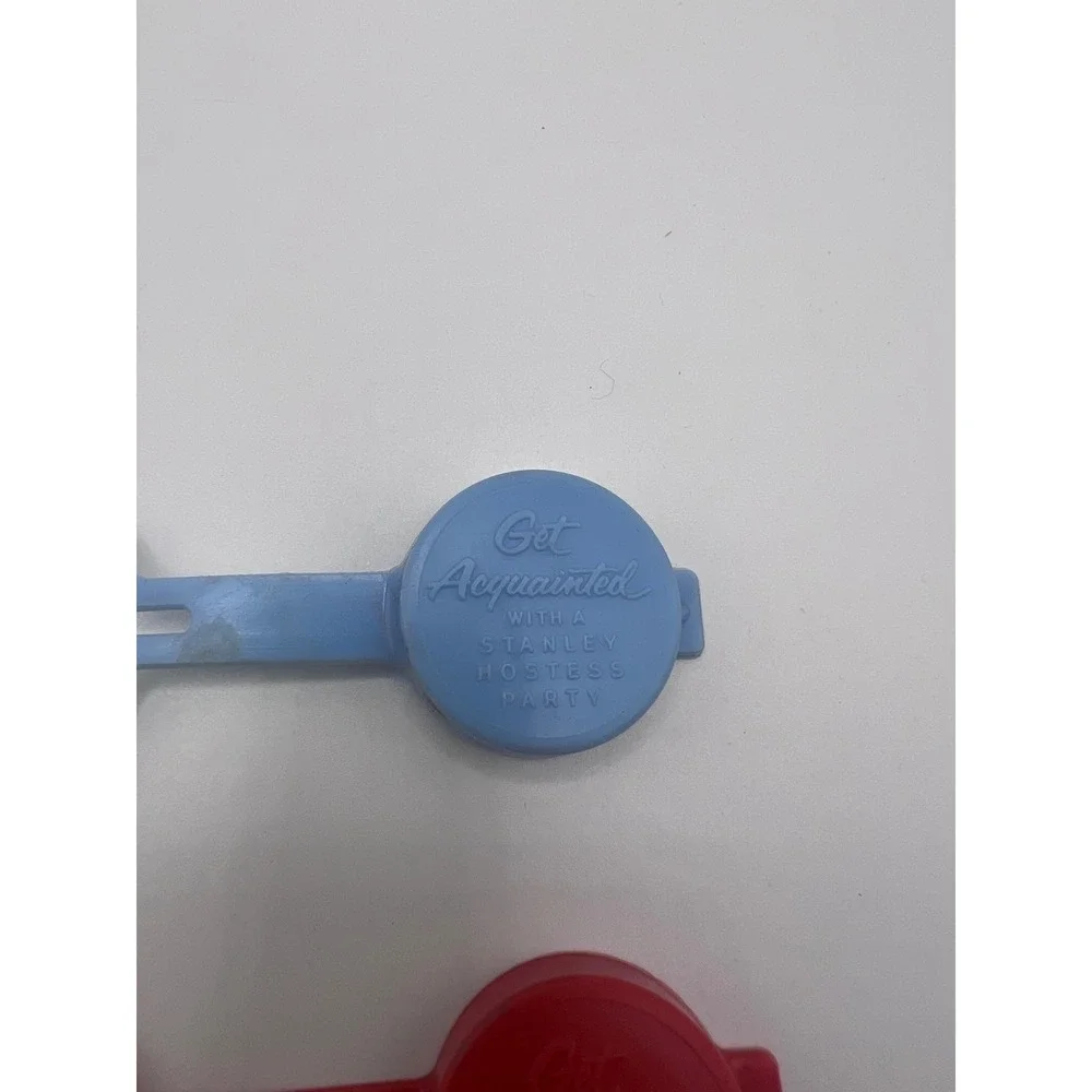 Set Of Vintage 'Get Acquainted W Stanley‎ Hostess Party' Pop Bottle Soda Saver